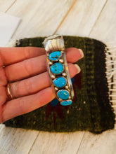 Load image into Gallery viewer, Old Pawn Vintage Navajo Turquoise &amp; Sterling Silver Watch Cuff