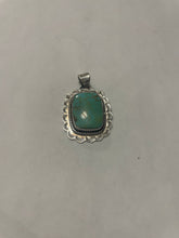 Load image into Gallery viewer, Handmade Sterling Silver &amp; Turquoise Pendant Signed Nizhoni