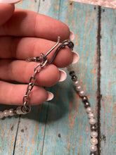 Load image into Gallery viewer, Handcrafted Sterling Silver and Freshwater Pearl Necklace 20”