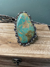Load image into Gallery viewer, Navajo Royston Turquoise Sterling Silver Cuff Bracelet Signed