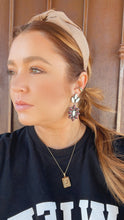 Load image into Gallery viewer, Navajo Purple Spiny, Pearl &amp; Sterling Silver Dangle Earrings Signed Jacquline Silver