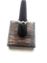 Load image into Gallery viewer, Navajo Sterling Silver &amp; Multi Stone Inlay Ring Size 6