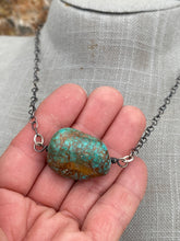 Load image into Gallery viewer, Navajo Turquoise Stone &amp; Sterling Silver Necklace