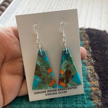Load image into Gallery viewer, Santo Domingo  Multi Stone Inlay Dangle Earrings