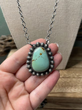 Load image into Gallery viewer, Navajo Sterling Silver And Turquoise Necklace Signed Tom Loy 20inch
