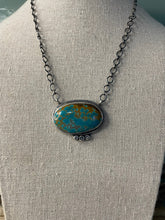 Load image into Gallery viewer, Navajo Handmade Number 8 Turquoise And Sterling Silver Necklace By Sheila Becenti