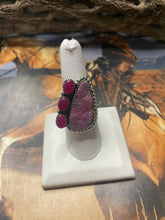 Load image into Gallery viewer, Handmade Colbalt Calcite Adjustable Ring