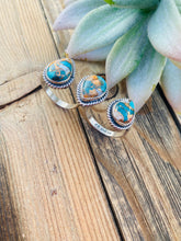 Load image into Gallery viewer, Navajo Multi Stone Spice &amp; Sterling Silver Adjustable Ring