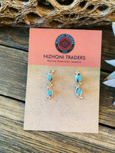 Load image into Gallery viewer, Zuni Sterling Silver &amp; Turquoise Post Earrings