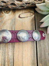 Load image into Gallery viewer, Navajo Buffalo Nickel and Brown Leather Bracelet