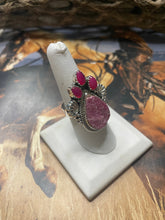 Load image into Gallery viewer, Handmade Colbalt Calcite Adjustable Ring