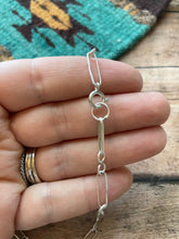 Load image into Gallery viewer, Zuni Sterling Silver &amp; Turquoise Petit Point Necklace &amp; Earring Set Signed