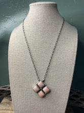 Load image into Gallery viewer, Navajo Queen Pink Conch Shell And Sterling Silver Necklace Signed