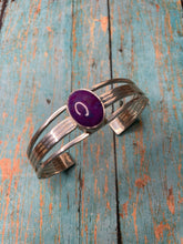 Load image into Gallery viewer, Navajo Purple Mojave &amp; Sterling Silver Cuff Bracelet