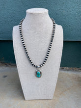 Load image into Gallery viewer, Navajo Turquoise &amp; Sterling Silver Pendant Signed