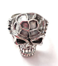 Load image into Gallery viewer, Handmade Sterling Silver Skull Ring Size 9.5