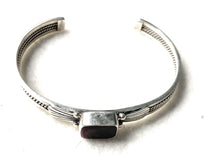 Load image into Gallery viewer, Navajo Purple Spiny Sterling Silver Cuff Bracelet