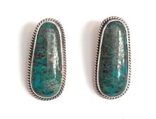 Load image into Gallery viewer, Navajo Sterling Silver &amp; Royston Turquoise Stud Earrings