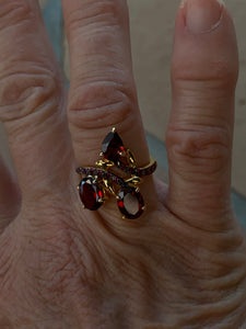 Garnet Ruby Sterling Ring 6