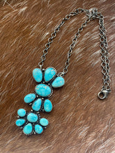 Load image into Gallery viewer, Navajo Sterling Silver Turquoise Necklace By Sheila Becenti