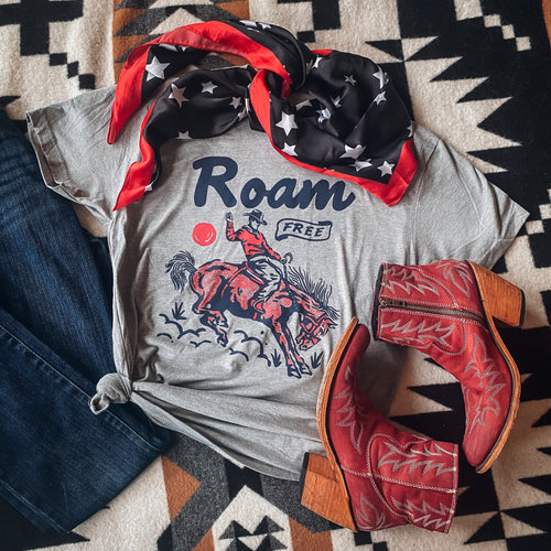 Tee - Roam Free USA Western