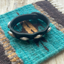 Load image into Gallery viewer, Handmade Black Leather Bracelet