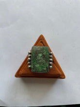 Load image into Gallery viewer, Navajo Turquoise &amp; Sterling Silver Ring Size 8 Signed