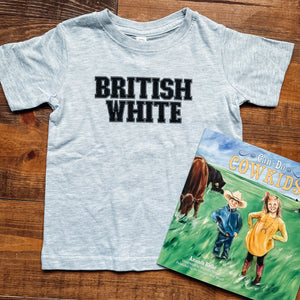 SALE Cattle Breed Kids Tee - British White