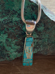 Turquoise & Sterling Silver Pendant