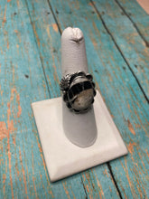 Load image into Gallery viewer, Navajo Sterling Silver And White Buffalo Ring Size 7