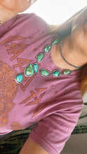 Load image into Gallery viewer, Beautiful Navajo Sterling Silver Sonoran Mountain Turquoise Necklace &amp; Earring Set
