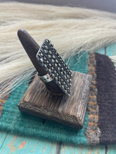 Load image into Gallery viewer, Navajo Sterling Silver Adjustable Rectangle Statement Ring Signed