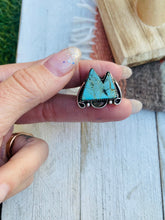 Load image into Gallery viewer, Navajo Turquoise &amp; Sterling Silver Ring Size 6.5