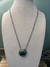 Load image into Gallery viewer, Navajo Sterling Silver And Kingman Turquoise Necklace Signed