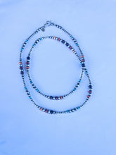 Load image into Gallery viewer, Navajo Multi Stone And Sterling Silver Beaded Necklace 30INCH