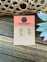 Load image into Gallery viewer, Zuni Sterling Silver &amp; Turquoise Post Earrings