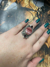 Load image into Gallery viewer, Handmade Rhodonite Adjustable Ring