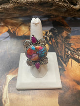 Load image into Gallery viewer, Handmade Pink Dream &amp; Pink Onyx Adjustable Ring