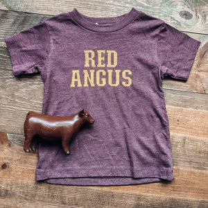 SALE Cattle Breed Kids Tee - Red Angus
