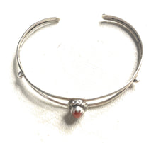Load image into Gallery viewer, Navajo Sterling Silver &amp; Coral Baby Cuff Bracelet