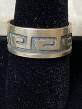 Load image into Gallery viewer, Sterling Silver Tribal Ring Size 10.25
