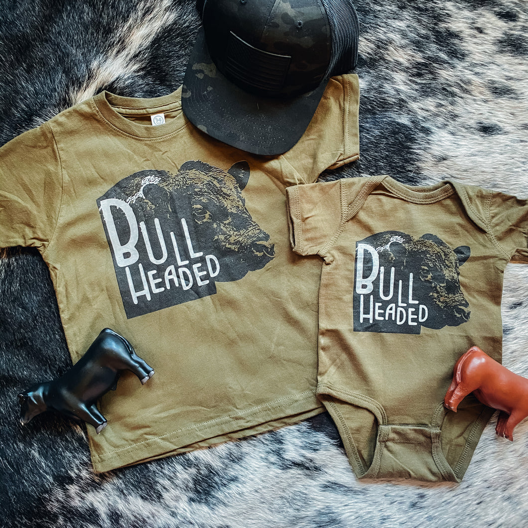 Kids Tee/Baby Onesie - Bull Headed