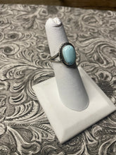 Load image into Gallery viewer, Navajo Golden Hills Turquoise &amp; Sterling Silver Ring Size 6.5