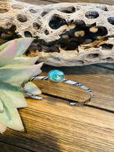 Load image into Gallery viewer, Navajo Sterling Silver &amp; Sonoran Mountain Turquoise Cuff Bracelet