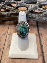 Load image into Gallery viewer, Navajo Sterling Silver And Turquoise Ring Size 6