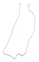 Load image into Gallery viewer, 2mm Sterling Silver Pearl Beaded 16” Necklace