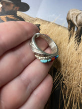 Load image into Gallery viewer, Navajo Multi-Stone And Sterling Silver Ring Size 10