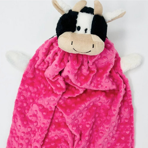 TOY - Cow Minky Blanket (Pink)